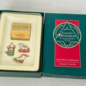 1992 Hallmark Keepsake Ornament Collector's Club Christmas Treasures Toy Chest
